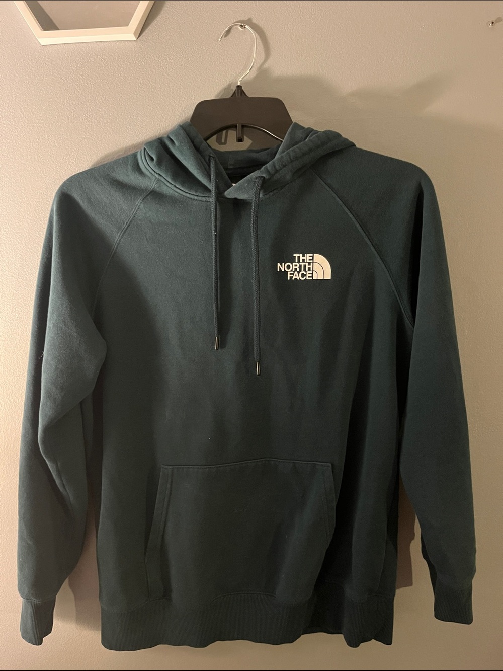 The North Face Women’s Teal Pullover Hoodie with White Logo